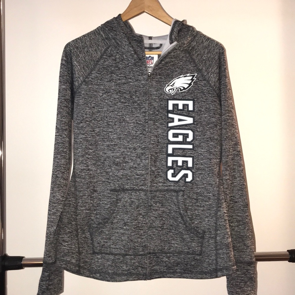 NFL TEAM APPAREL PHILADELPHIA EAGLES ZIP-UP